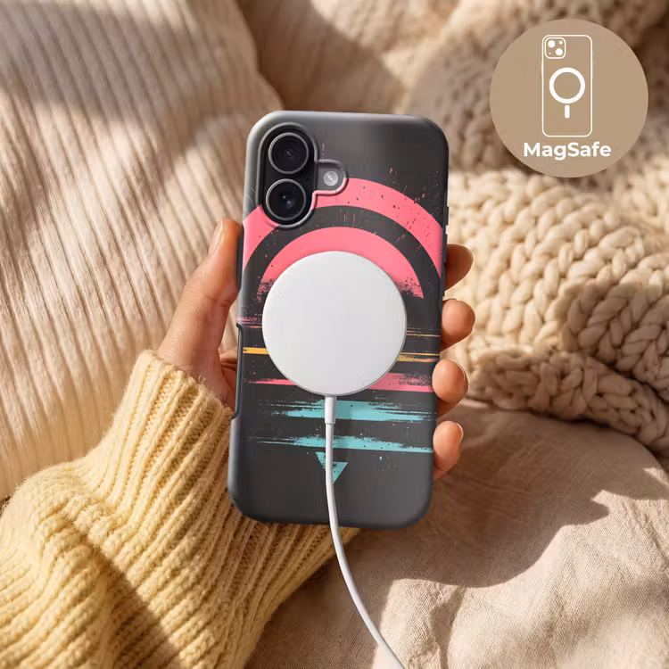 Cirkel - Abstract - Roze Toughcase MagSafe Apple iPhone 17 klein -USP_MagsafeV