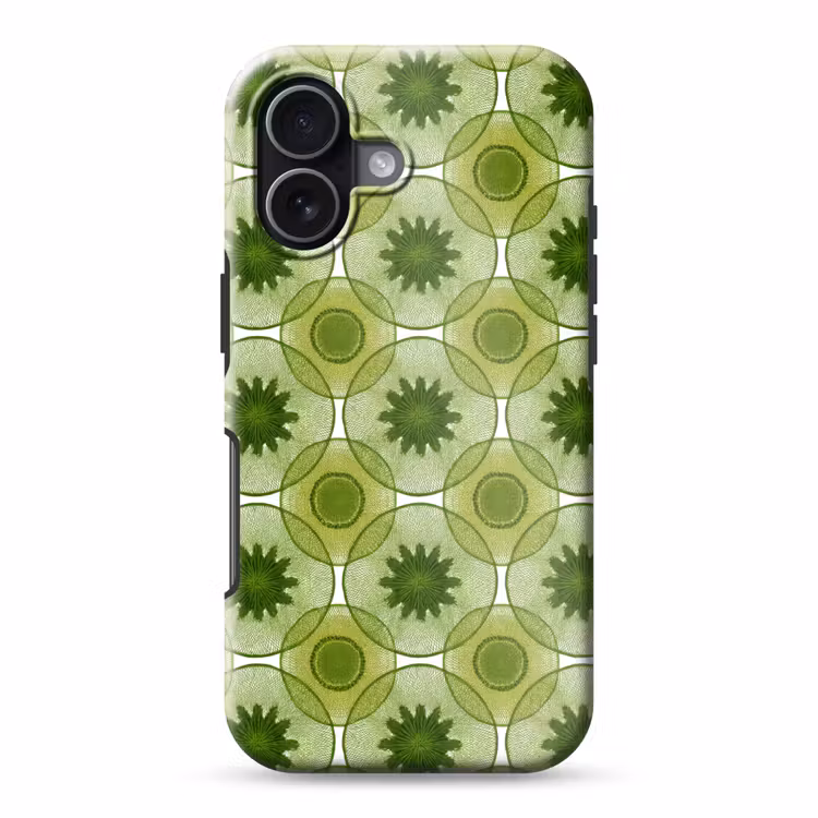 Cirkels - Patroon - Groen Toughcase MagSafe Apple iPhone 17 klein 1017 -3d