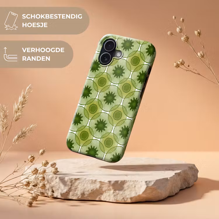 Cirkels - Patroon - Groen Toughcase MagSafe Apple iPhone 17 klein 1017 -USP_RandenV_NL