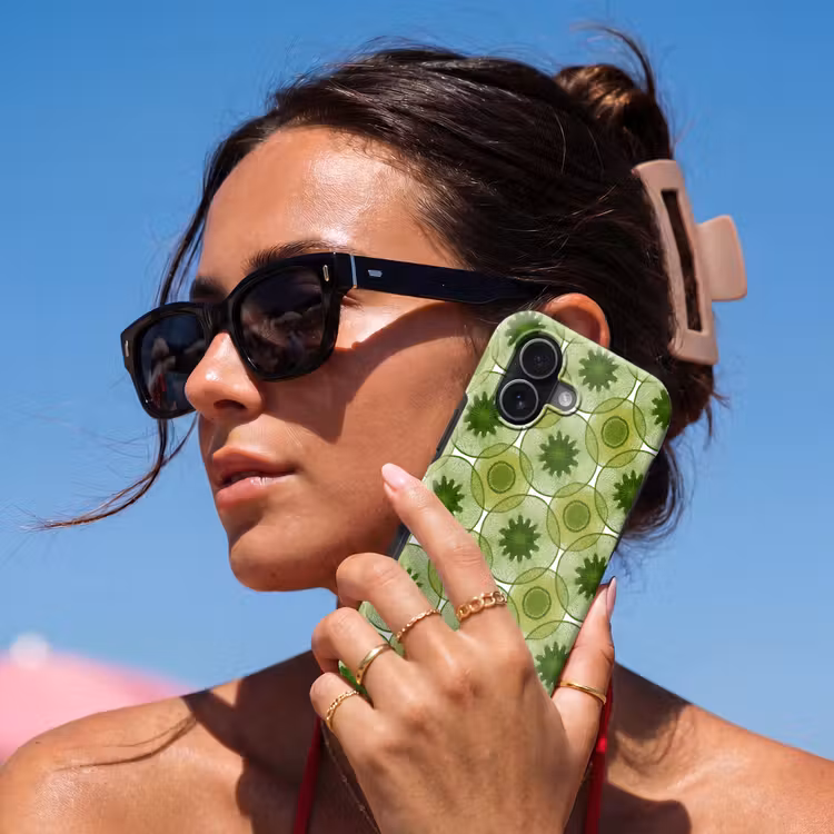 Cirkels - Patroon - Groen Toughcase MagSafe Apple iPhone 17 klein 1017 -Sfeer2V