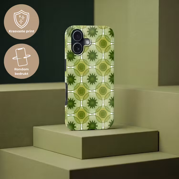Cirkels - Patroon - Groen Toughcase MagSafe Apple iPhone 17 klein 1017 -USP_PrintM_NL