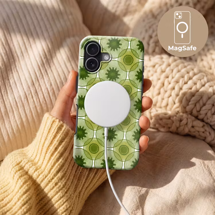 Cirkels - Patroon - Groen Toughcase MagSafe Apple iPhone 17 klein 1017 -USP_MagsafeV