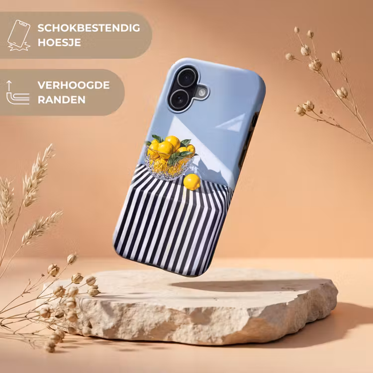 Telefoonhoesje Toughcase - Citroenen - Fruit - Geel - Citroenen - Fruit - Geel Toughcase MagSafe Apple iPhone 17 klein