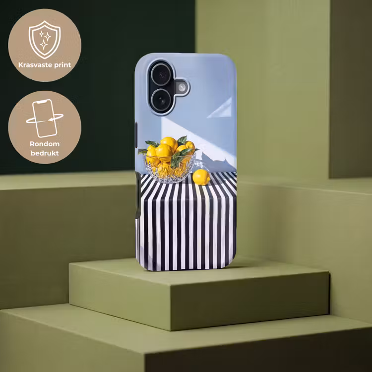 Telefoonhoesje Toughcase - Citroenen - Fruit - Geel - Citroenen - Fruit - Geel Toughcase MagSafe Apple iPhone 17 klein