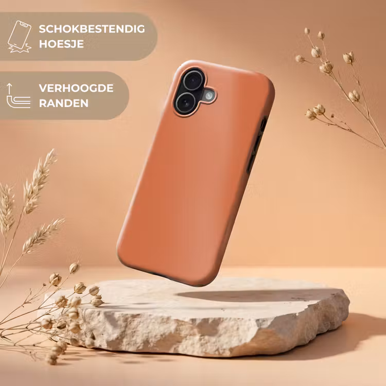 Classic - Terracotta - Oranje Toughcase MagSafe Apple iPhone 17 klein 1017 -USP_RandenV_NL