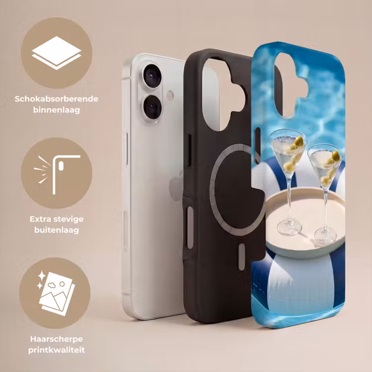 Cocktail - Zwembad - Zomer - Blauw Toughcase MagSafe Apple iPhone 17 klein -USP_Lagen_NL