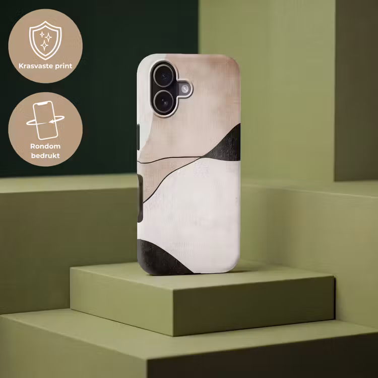 Contourlijnen - Abstracte landschap Toughcase MagSafe Apple iPhone 17 klein -USP_PrintM_NL