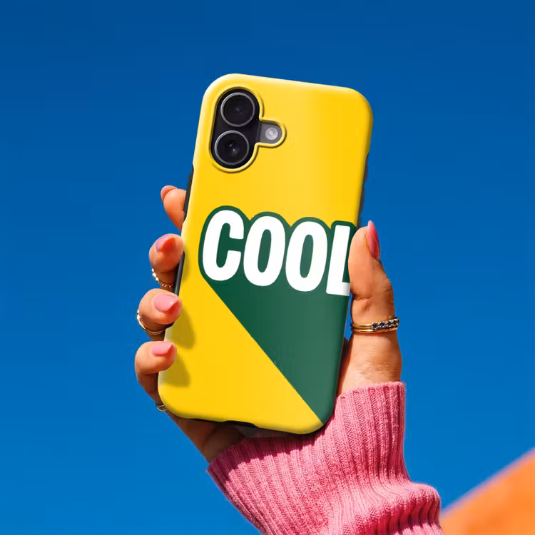 Cool - Geel - Groen Toughcase MagSafe Apple iPhone 17 klein -Sfeer1V
