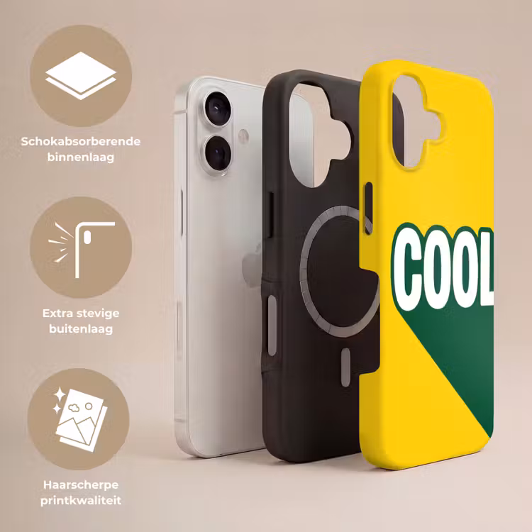 Cool - Geel - Groen Toughcase MagSafe Apple iPhone 17 klein -USP_Lagen_NL