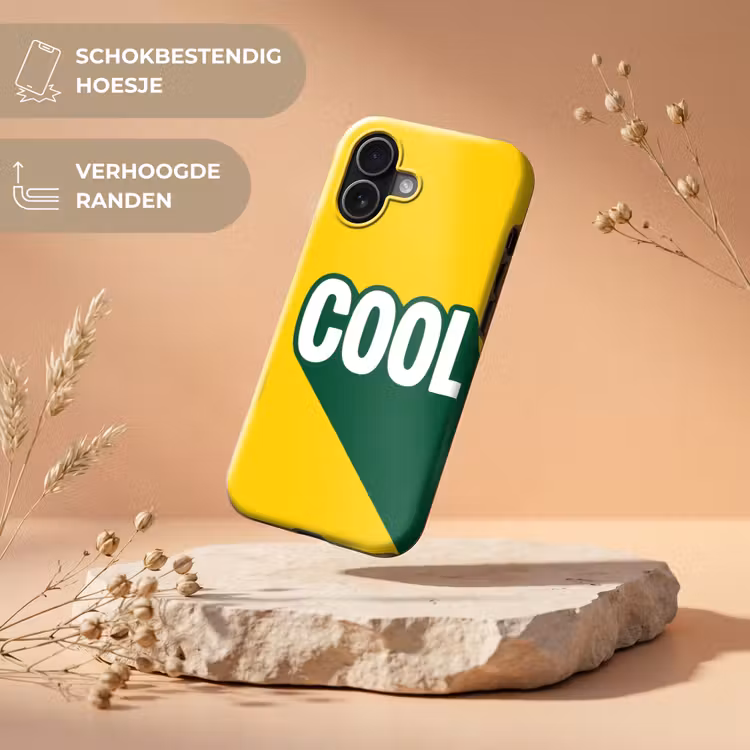 Cool - Geel - Groen Toughcase MagSafe Apple iPhone 17 klein -USP_RandenV_NL