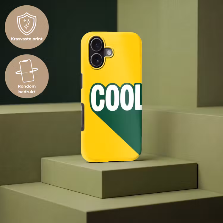 Cool - Geel - Groen Toughcase MagSafe Apple iPhone 17 klein -USP_PrintM_NL