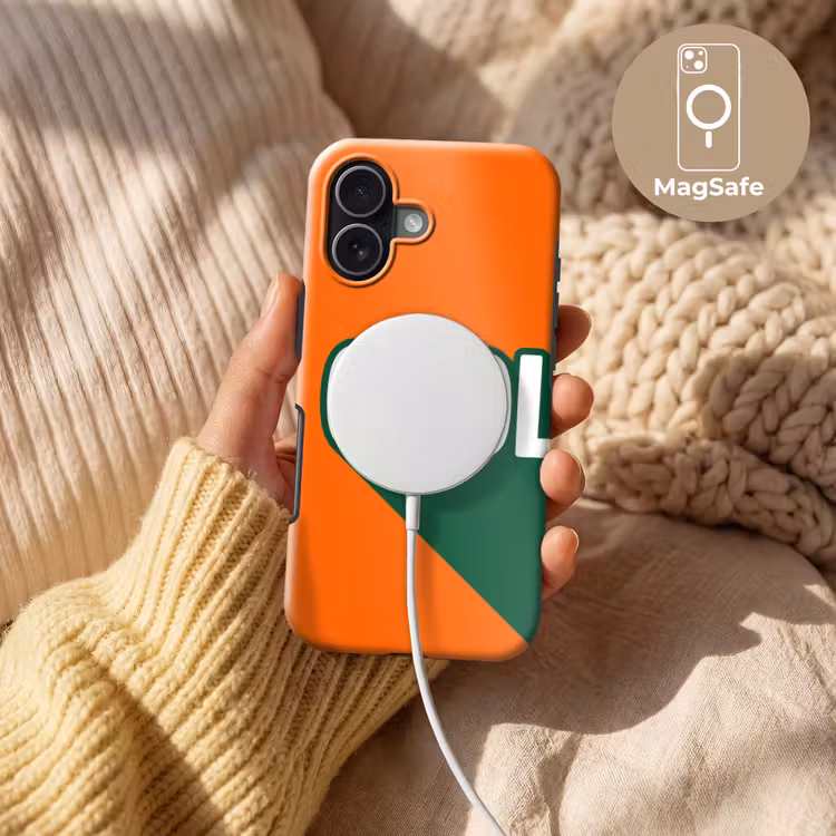 Cool - Oranje - Groen Toughcase MagSafe Apple iPhone 17 klein -USP_MagsafeV