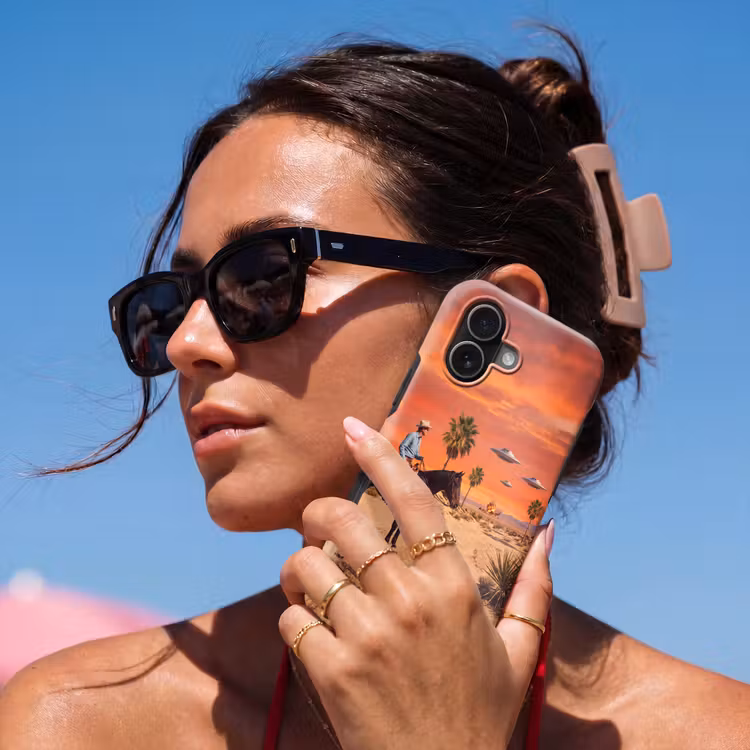 Telefoonhoesje Toughcase - Cowboy - Paard - Woestijn - Cowboy - Paard - Woestijn Toughcase MagSafe Apple iPhone 17 klein