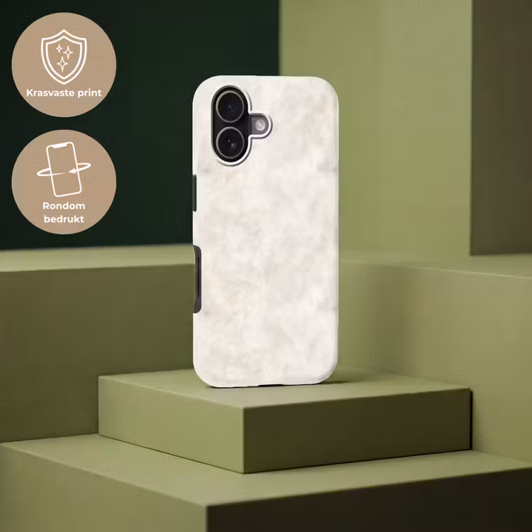 Crèmebeige - Marmer - Aders Toughcase MagSafe Apple iPhone 17 klein 1017 -USP_PrintM_NL