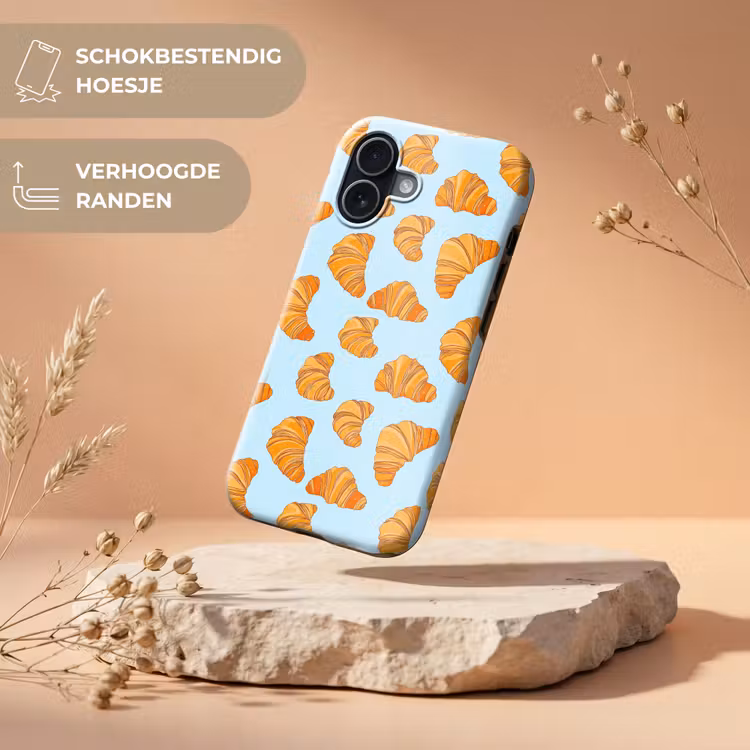 Croissant - Speels - Blauw Toughcase MagSafe Apple iPhone 17 klein 1017 -USP_RandenV_NL