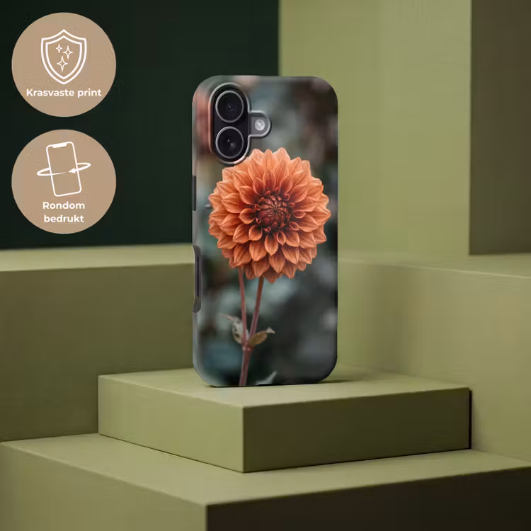 Dahlia - Bloem - Natuur - Sfeervol Toughcase MagSafe Apple iPhone 17 klein -USP_PrintM_NL