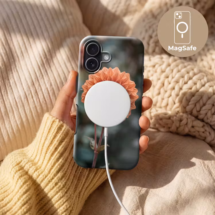 Dahlia - Bloem - Natuur - Sfeervol Toughcase MagSafe Apple iPhone 17 klein -USP_MagsafeV