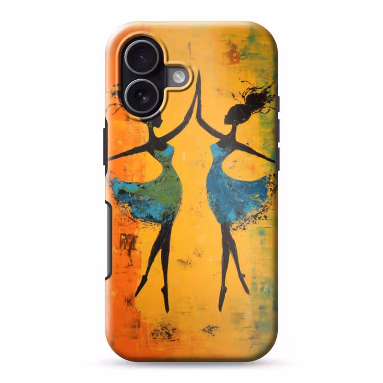 Dansen - Vrouwen - Verfstructuur Toughcase MagSafe Apple iPhone 17 klein -3d
