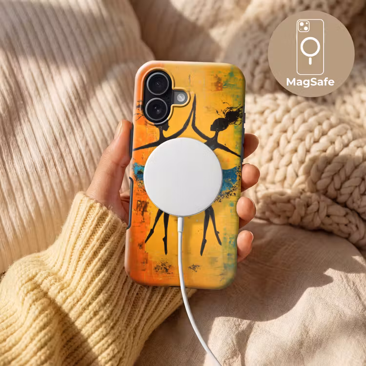 Dansen - Vrouwen - Verfstructuur Toughcase MagSafe Apple iPhone 17 klein -USP_MagsafeV