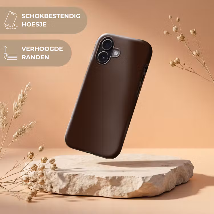 Dark - Chocolate - Bruin Toughcase MagSafe Apple iPhone 17 klein 1017 -USP_RandenV_NL