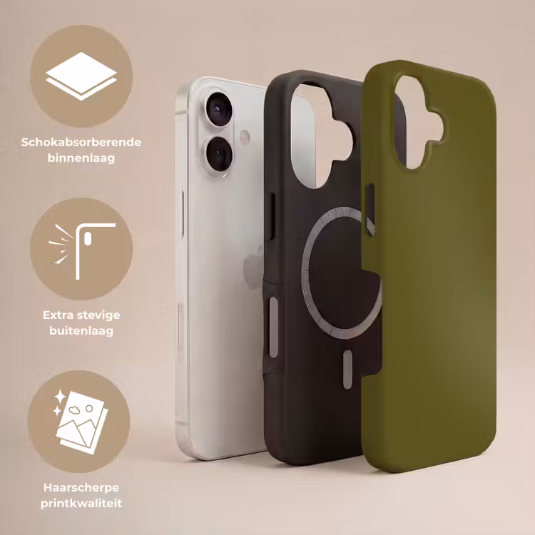 Dark - Olive - Groen Toughcase MagSafe Apple iPhone 17 klein 1017 -USP_Lagen_NL