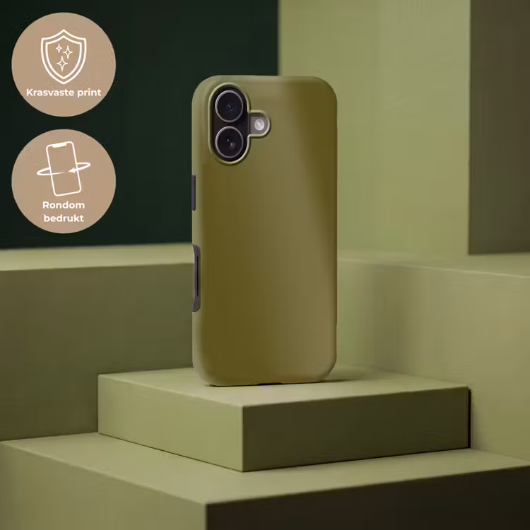 Dark - Olive - Groen Toughcase MagSafe Apple iPhone 17 klein 1017 -USP_PrintM_NL