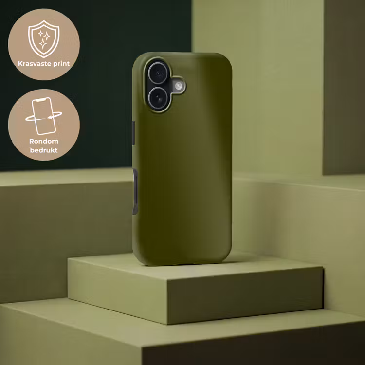 Dark - Olive - Groen Toughcase MagSafe Apple iPhone 17 klein 1017 -USP_PrintM_NL