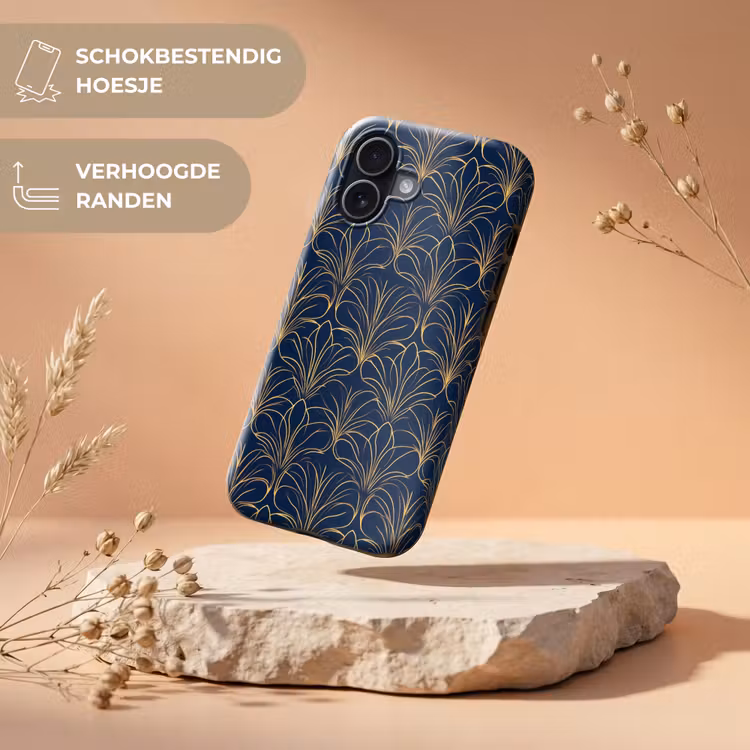 Deco - Waaier - Blauw Toughcase MagSafe Apple iPhone 17 klein 1017 -USP_RandenV_NL