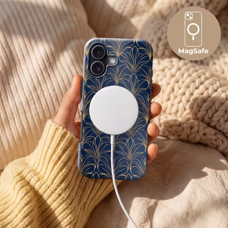 Deco - Waaier - Blauw Toughcase MagSafe Apple iPhone 17 klein 1017 -USP_MagsafeV