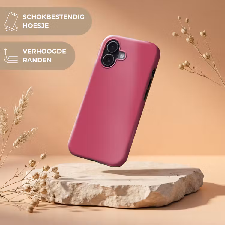 Deep - Berry - Rood Toughcase MagSafe Apple iPhone 17 klein 1017 -USP_RandenV_NL