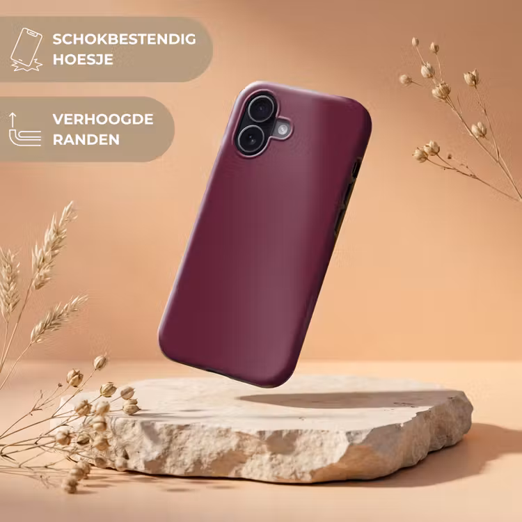 Deep - Plum - Paars Toughcase MagSafe Apple iPhone 17 klein 1017 -USP_RandenV_NL