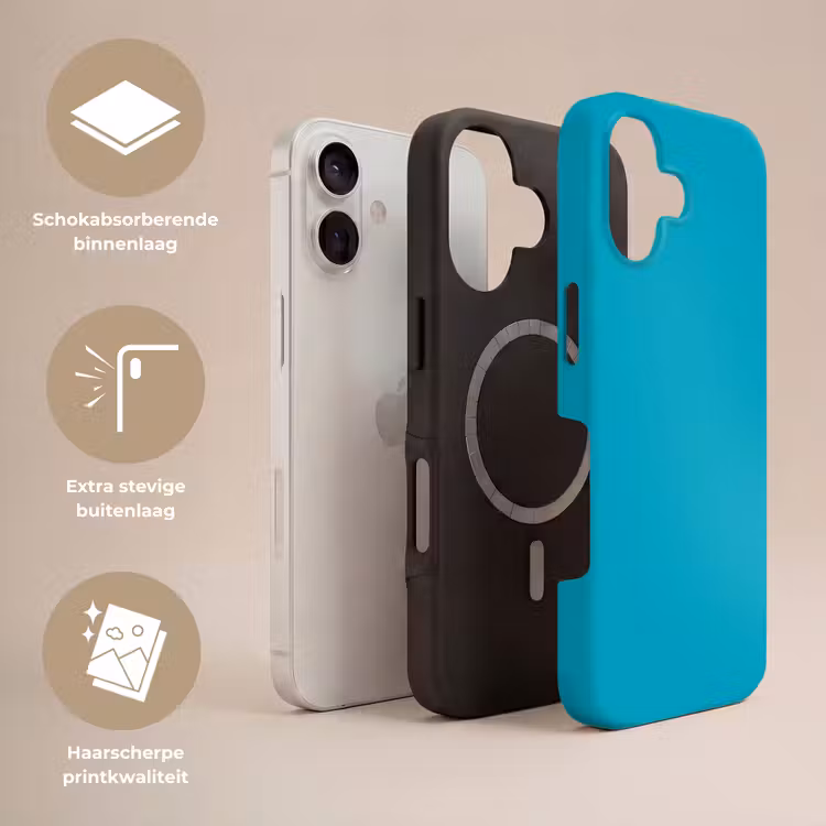 Deep - Turquoise - Turkoois Toughcase MagSafe Apple iPhone 17 klein 1017 -USP_Lagen_NL