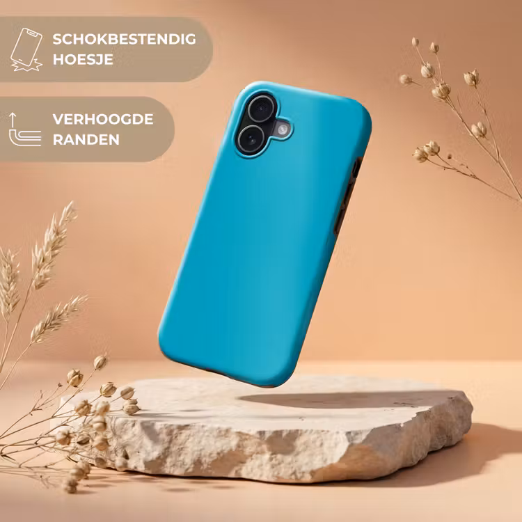 Deep - Turquoise - Turkoois Toughcase MagSafe Apple iPhone 17 klein 1017 -USP_RandenV_NL