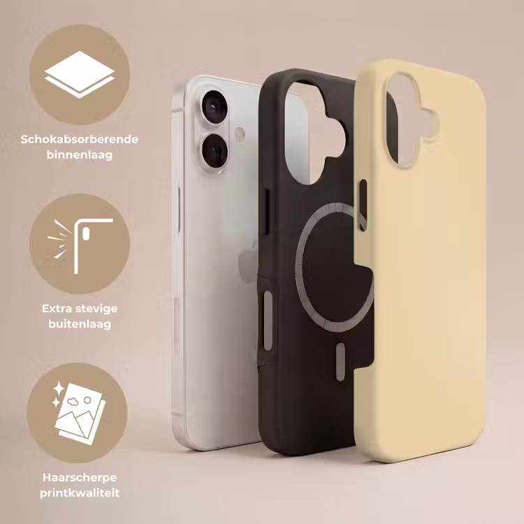 Desert - Sand - Nude Toughcase MagSafe Apple iPhone 17 klein 1017 -USP_Lagen_NL