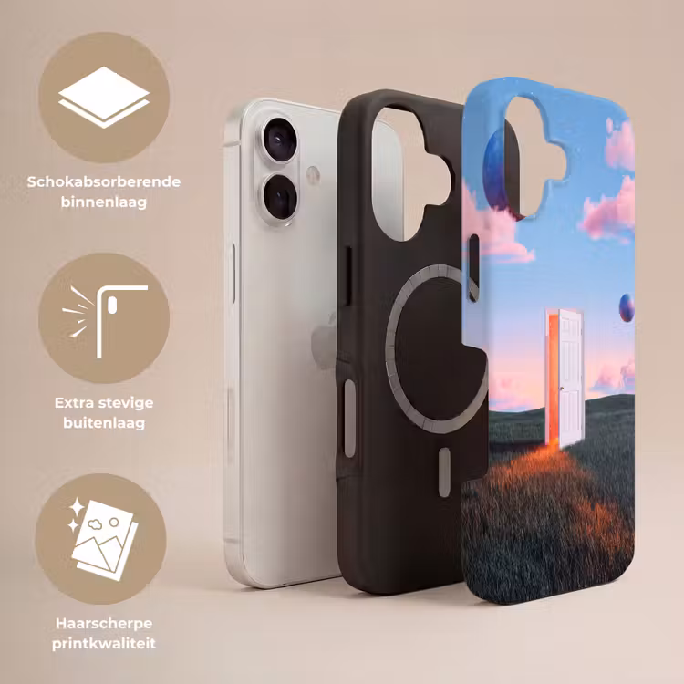 Telefoonhoesje Toughcase - Deur - Fantasie - Ruimte - Deur - Fantasie - Ruimte Toughcase MagSafe Apple iPhone 17 klein