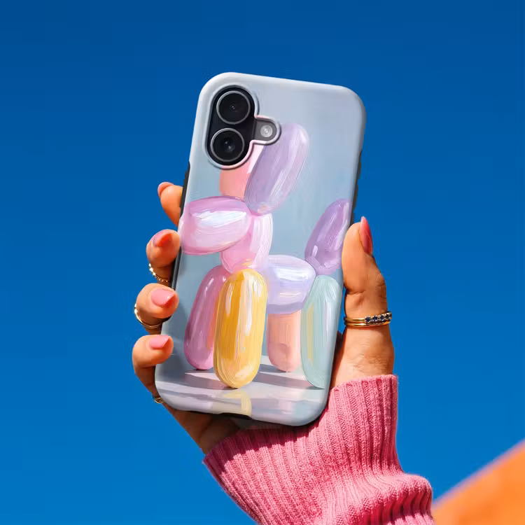 Dier - Ballon - Pasteltinten - Glanzend Toughcase MagSafe Apple iPhone 17 klein -Sfeer1V