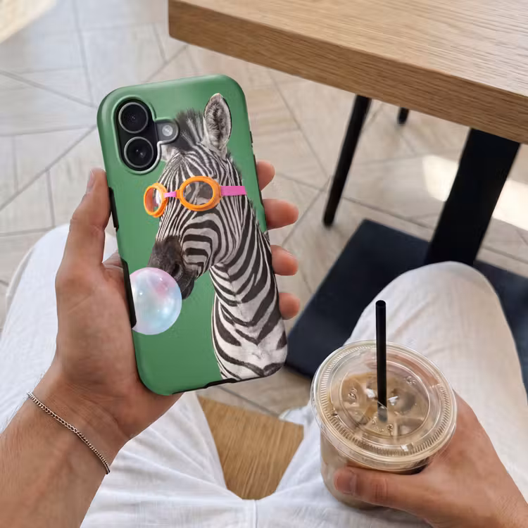 Dier - Bril - Bel - Modern - Groen Toughcase MagSafe Apple iPhone 17 klein -Sfeer1M