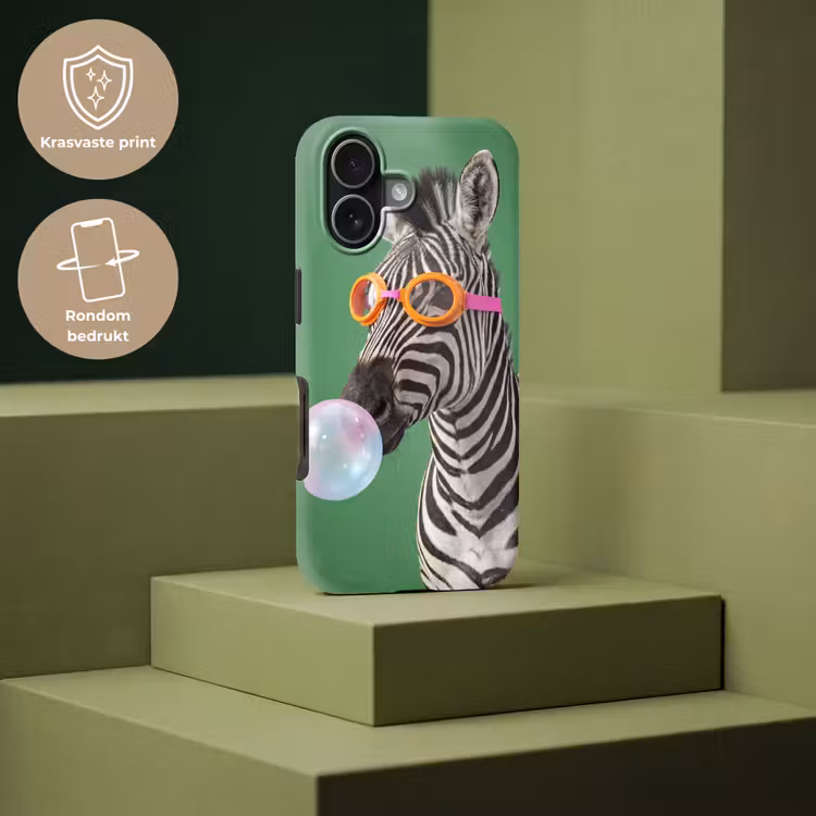 Dier - Bril - Bel - Modern - Groen Toughcase MagSafe Apple iPhone 17 klein -USP_PrintM_NL