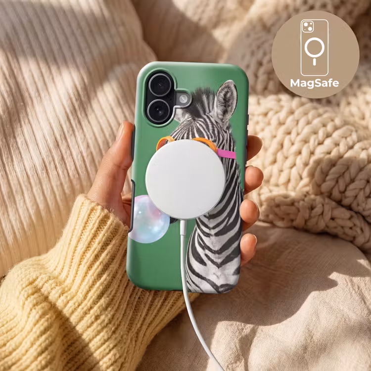 Dier - Bril - Bel - Modern - Groen Toughcase MagSafe Apple iPhone 17 klein -USP_MagsafeV