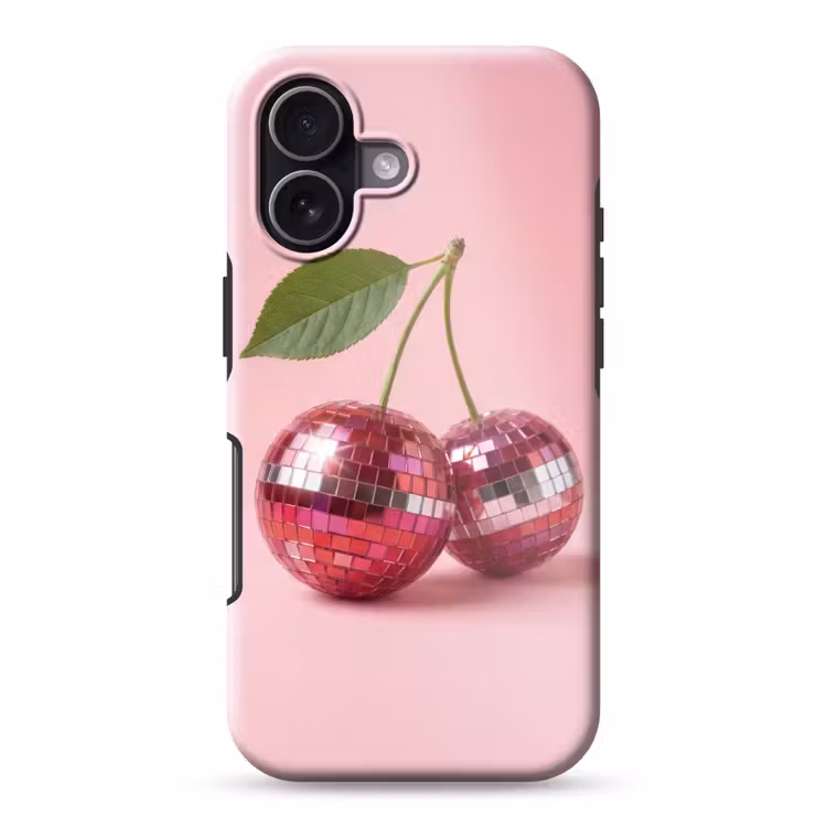 Disco - Kersen - Roze Toughcase MagSafe Apple iPhone 17 klein -3d