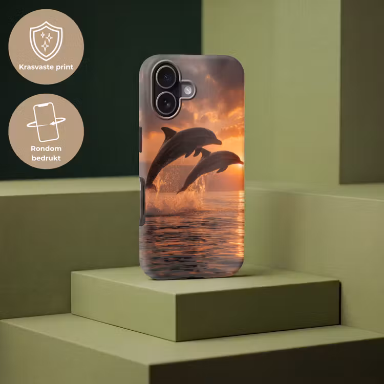 Dolfijnen - Zee - Realistisch Toughcase MagSafe Apple iPhone 17 klein -USP_PrintM_NL