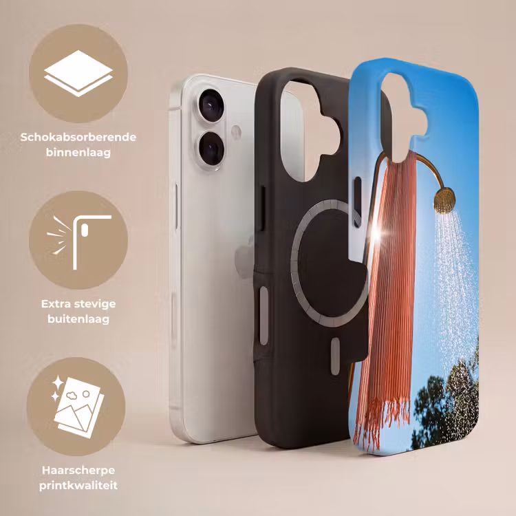 Douche - Water - Zomer - Blauw Toughcase MagSafe Apple iPhone 17 klein -USP_Lagen_NL