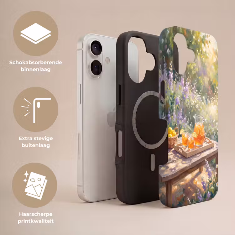 Drank - Citroen - Zomer - Tuin - Geel Toughcase MagSafe Apple iPhone 17 klein -USP_Lagen_NL