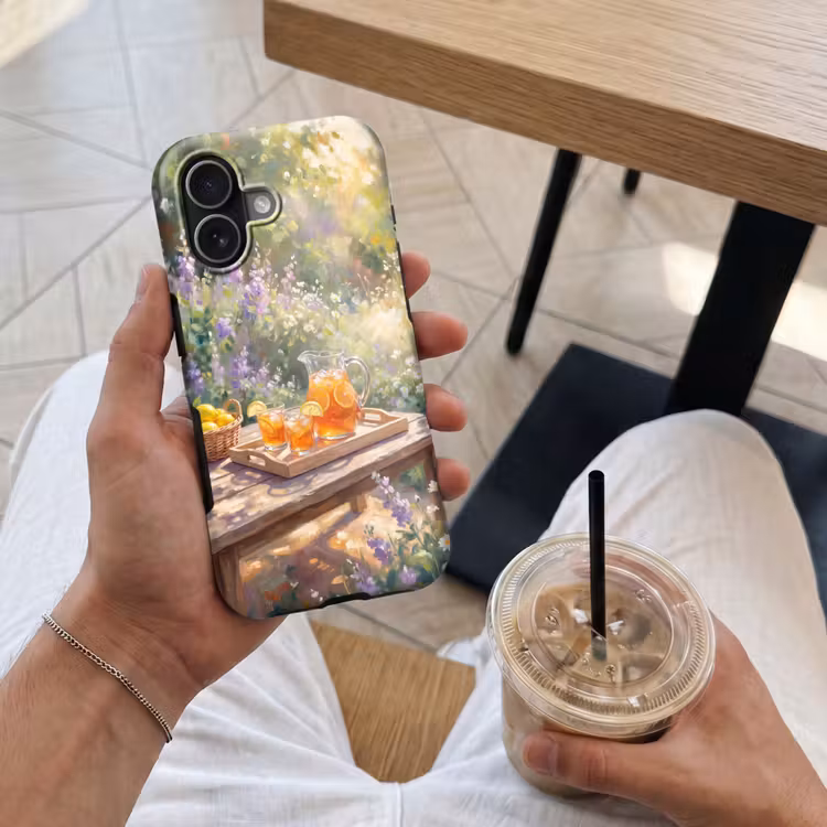 Drank - Citroen - Zomer - Tuin - Geel Toughcase MagSafe Apple iPhone 17 klein -Sfeer1M