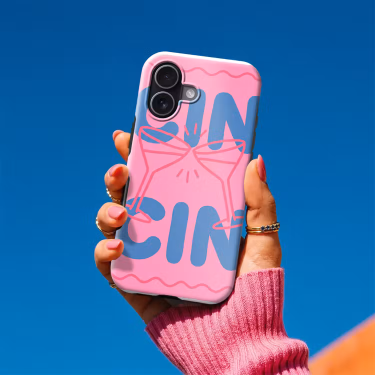 Drank - Glazen - Proost - Modern - Roze Toughcase MagSafe Apple iPhone 17 klein -Sfeer1V