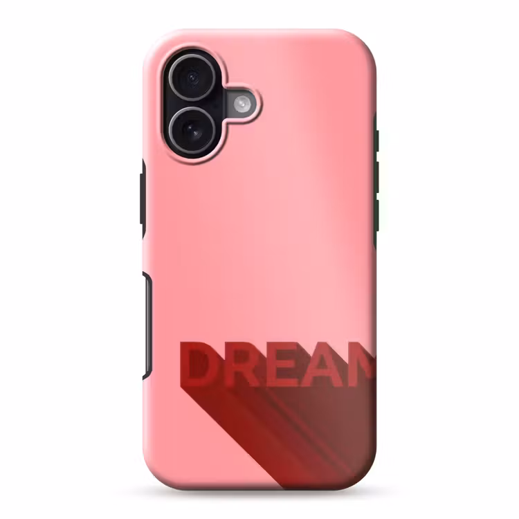 Dream - 3D - Rood - Roze Toughcase MagSafe Apple iPhone 17 klein -3d