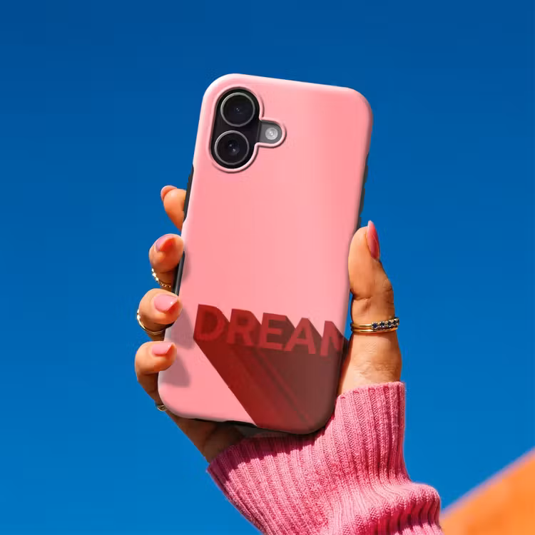 Dream - 3D - Rood - Roze Toughcase MagSafe Apple iPhone 17 klein -Sfeer1V