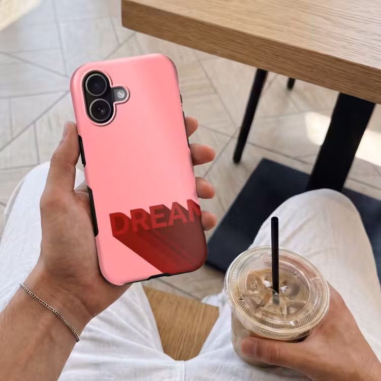 Dream - 3D - Rood - Roze Toughcase MagSafe Apple iPhone 17 klein -Sfeer1M