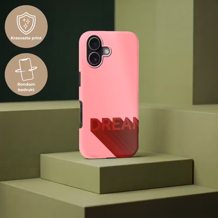 Dream - 3D - Rood - Roze Toughcase MagSafe Apple iPhone 17 klein -USP_PrintM_NL