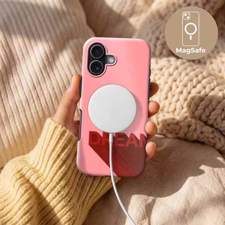 Dream - 3D - Rood - Roze Toughcase MagSafe Apple iPhone 17 klein -USP_MagsafeV